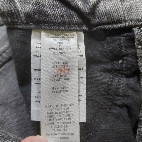 Good American Good Classic Women's Jean's Size 4/27 Gray - Picture 10 of 12
